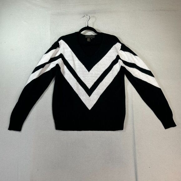 Maurada Women Sweater Size XL Mohair Blend Fuzzy Colorblock Grandpa Oversized - Picture 1 of 9